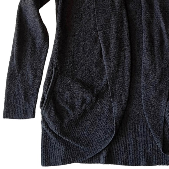 Barefoot Dreams black cozy chic circle cardigan size Medium - Picture 3 of 8